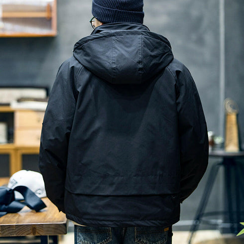 【OUTLET/即納】Hooded Loose Thickened Jacket P0660